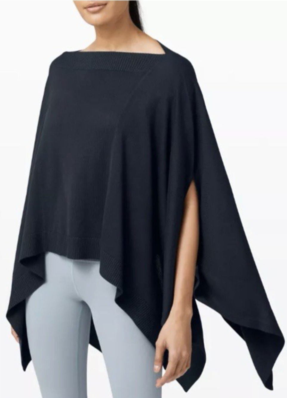 Lululemon Forward Flow Poncho Blue OS Sweater Cover